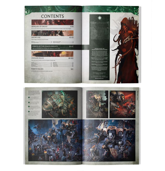 Warhammer 40k CODEX CHAOS KNIGHTS (10th edition, english)