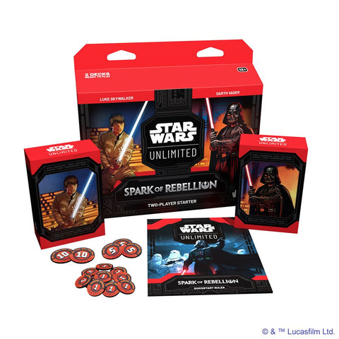 STAR WARS UNLIMITED - two player starter SPARK OF REBELLION