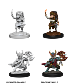 DND UNPAINTED MINIS WV6 FEMALE HALFLING FIGHTER