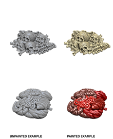 WIZKIDS UNPAINTED MINIS WV6 PILE OF BONES/ENTRAIL