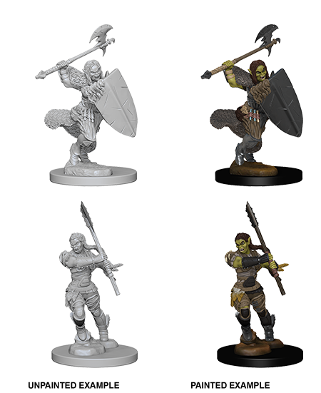 PF UNPAINTED MINIS WV1 HALF-ORC FEMALE BARBARIAN