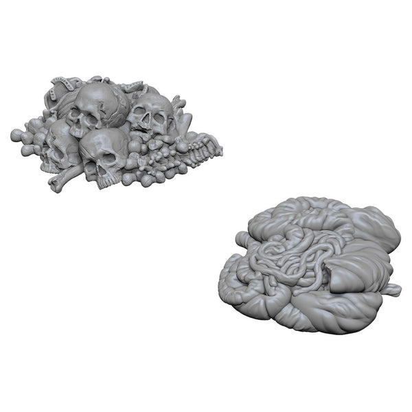 WIZKIDS UNPAINTED MINIS WV6 PILE OF BONES/ENTRAIL