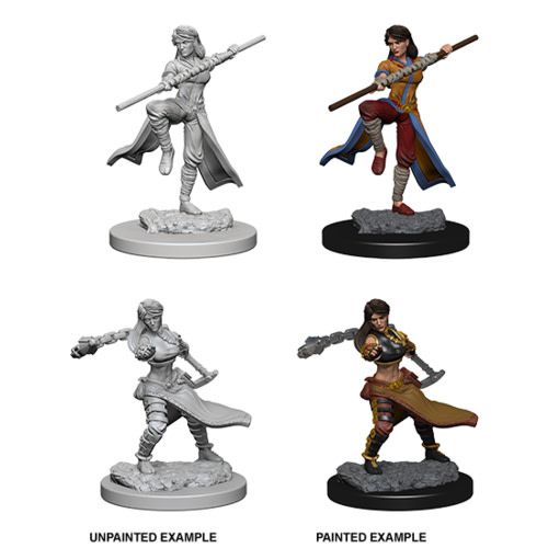DND UNPAINTED MINIS WV1 FEMALE HUMAN MONK