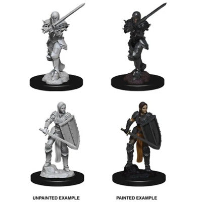 DND UNPAINTED MINIS WV9 FEMALE HUMAN FIGHTER