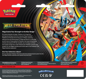 POKEMON ME01 MEGA EVOLUTION 3PK BLISTER (1) }2025-09-26