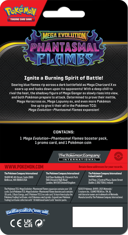 POKEMON ME02 PHANTASMAL FLAMES CHECKLANE BLISTER (1) }2025-11-14
