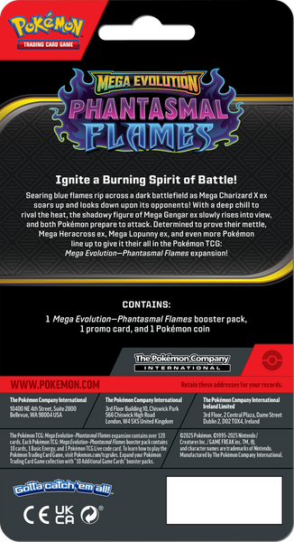 POKEMON ME02 PHANTASMAL FLAMES CHECKLANE BLISTER (1) }2025-11-14