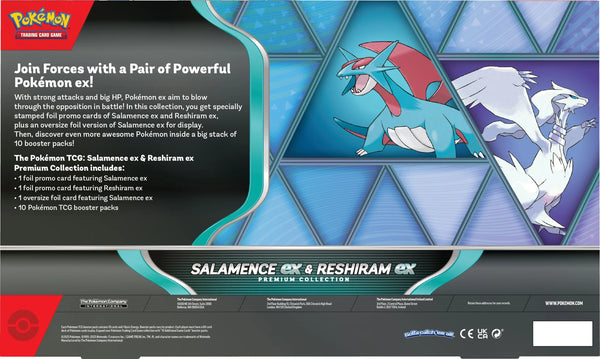 POKEMON SALAMENCE EX/RESHIRAM EX PREMIUM COLLECTION (2025-10-10)