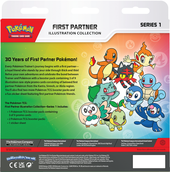 POKEMON FIRST PARTNER ILLUSTRATION COLLECTION SERIES 1 (2026-03-20)
