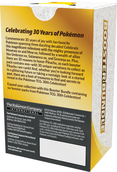 POKEMON 30TH CELEBRATION BOOSTER BUNDLE (2026-10-02)