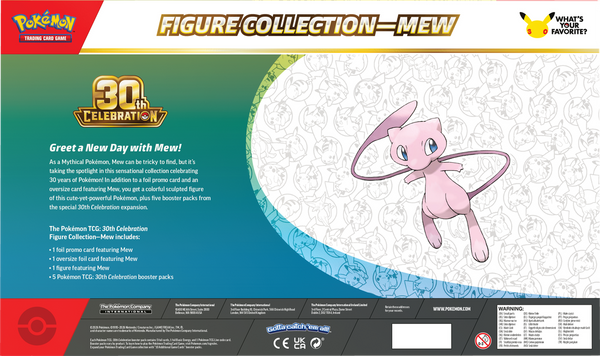 POKEMON 30TH CELEBRATION MEW / MEWTWO FIGURE COLLECTION (2026-11-06) --1 at random