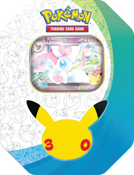 POKEMON 30TH CELEBRATION TIN (2026-12-24) --1 at random