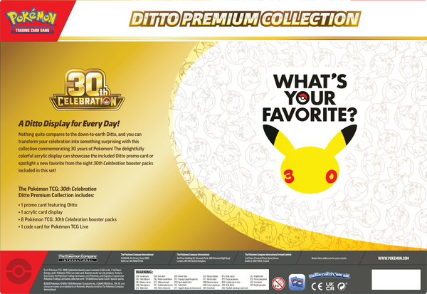 POKEMON 30TH CELEBRATION DITTO PREMIUM COLLECTION (2026-11-06)