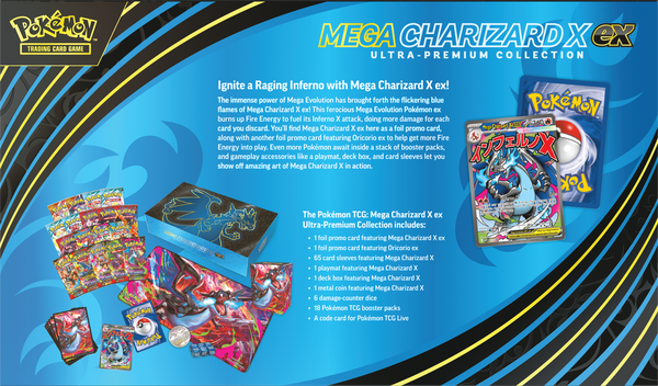 POKEMON CHARIZARD X EX ULTRA-PREMIUM COLLECTION } 2025-11-14