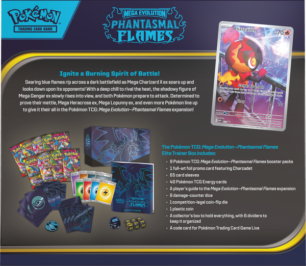 POKEMON ME02 PHANTASMAL FLAMES ELITE TRAINER BOX }2025-11-14