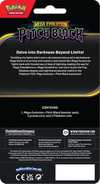 POKEMON ME05 PITCH BLACK CHECKLANE BLISTER (2026-07-17)