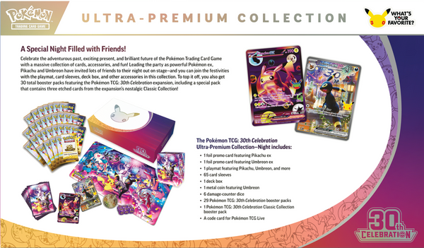 POKEMON 30TH CELEBRATION DAY / NIGHT ULTRA-PREMIUM COLLECTION (2026-11-06)
