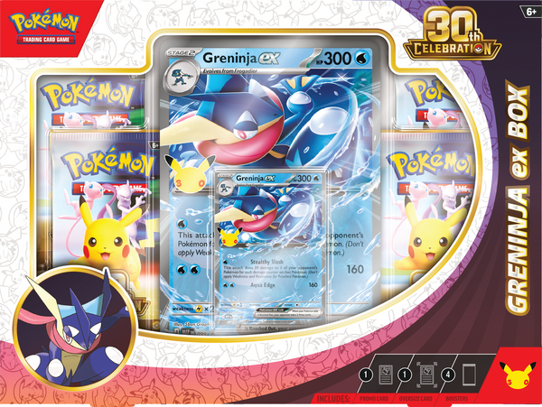 POKEMON 30TH CELEBRATION SYLVEON EX / GRENINJA EX BOX (2026-09-16) --1 at random