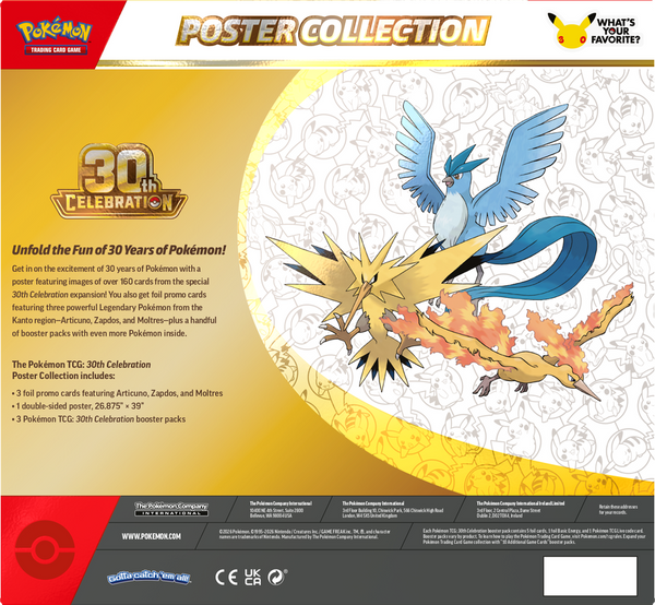 POKEMON 30TH CELEBRATION POSTER COLLECTION (2026-09-16)