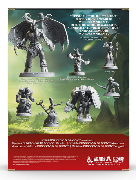 DND RPG MINIS WORLD OF WARCRAFT ALLIANCE & HORDE PACK --preorder