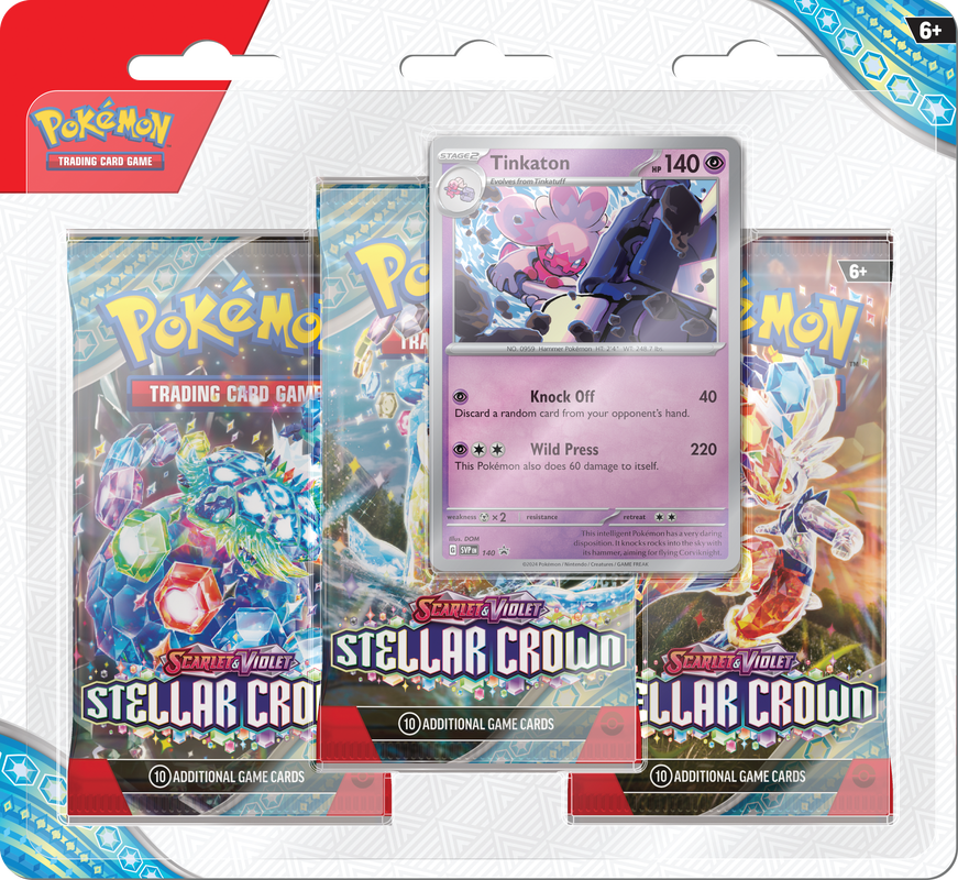 POKEMON 3pk BLISTER - STELLAR CROWN