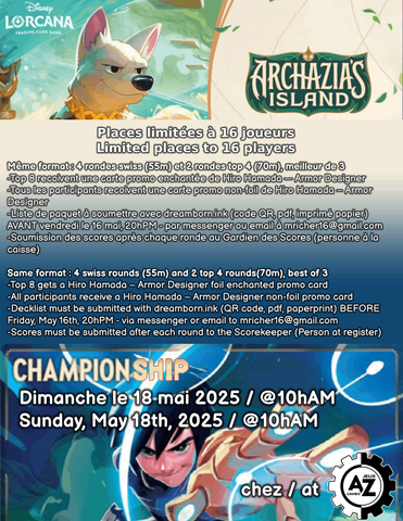 REGISTRATION lorcana set championship INSCRIPTION