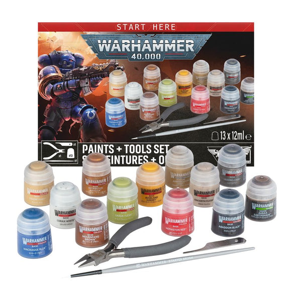 Warhammer 40k (11th) Paints + Tools SET (27 juillet 2026)