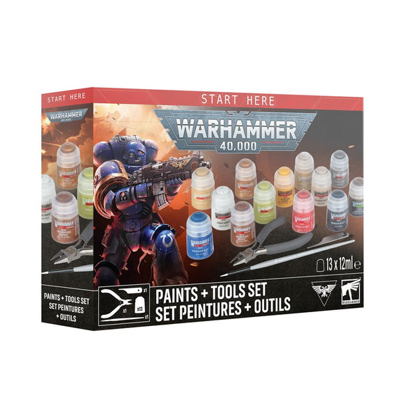 Warhammer 40k (11th) Paints + Tools SET (27 juillet 2026)