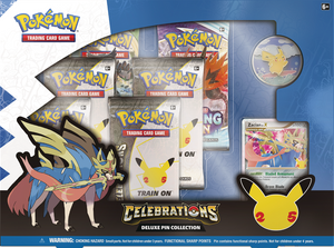 POKEMON CELEBRATIONS; DELUXE PIN COLLECTION
