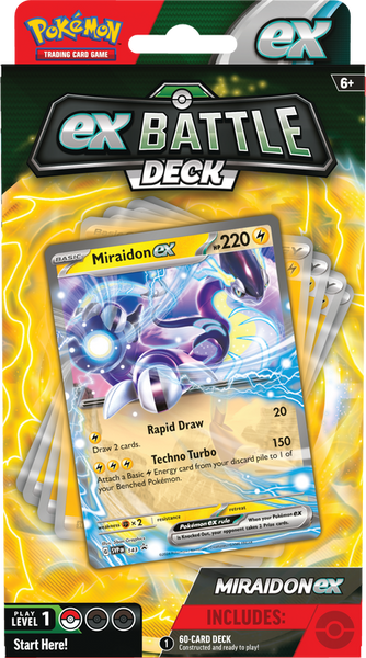 POKEMON BATTLE DECKS VICTINI EX/ MIRAIDON EX (July 12th 2024)