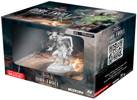 Wizkids D&D DIRE TROLL Unpainted Paint Kit