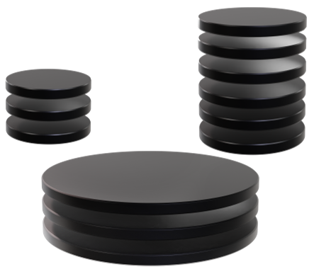 WIZKIDS DEEP CUTS BLACK ROUND BASE 12CT ASST