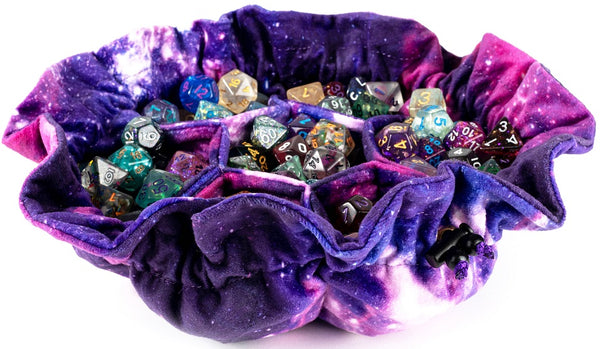 VELVET DICE BAG COMPARTMENT DRAGON STORM