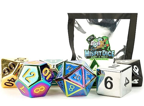 MYSTERY MISFIT 7 DICE SET METAL