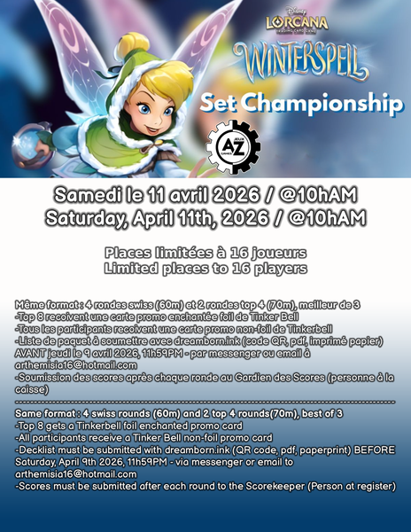 Inscription SET CHAMPIONSHIP lorcana WINTERSPELL