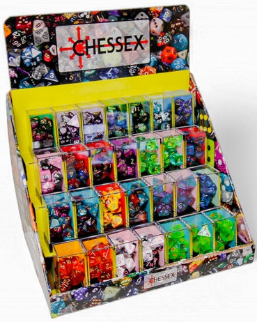 CHESSEX; 7 dés polyédriques GEMINI
