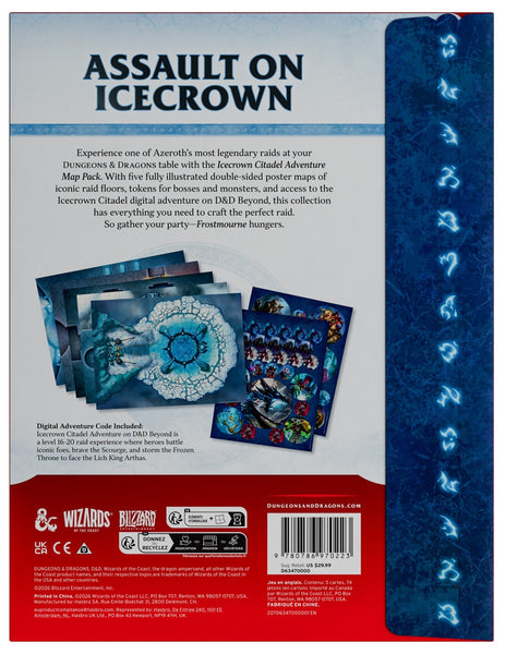 DND RPG WORLD OF WARCRAFT MAP PACK --preorder
