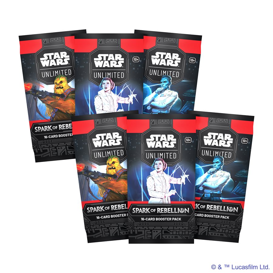 STAR WARS UNLIMITED - booster pack (16 cards) SPARK OF REBELLION  ~ March 8th 2024