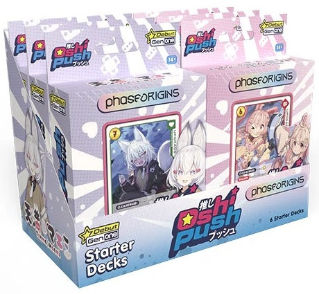 OSHI PUSH VTuber Card Game Gen1 - Starter Deck Combo (November 2025)