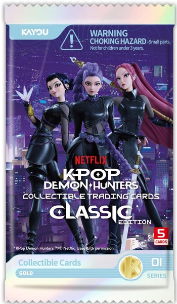KPOP DEMON HUNTERS COLLECTIBLE CARDS CLASSIC EDITION SERIES 1 DISPLAY