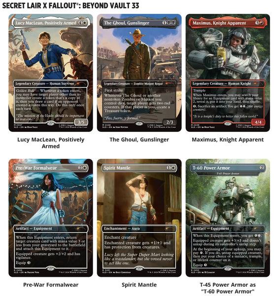 MTG SECRET LAIR FALLOUT BEYOND VAULT 33 / DEADPOOL