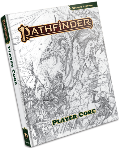PATHFINDER 2E REMASTER PLAYER CORE SKETCH COVER & REGULAR COVER HC ~ NOVEMBER 2023