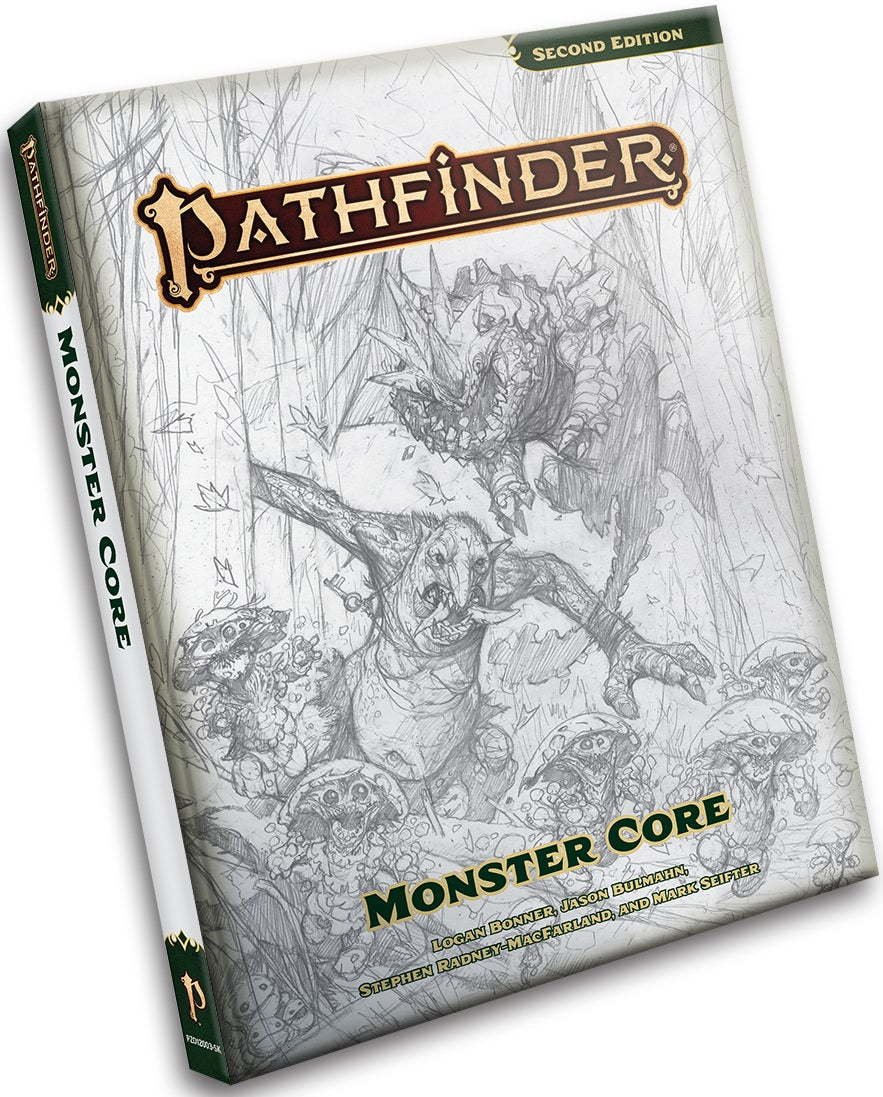 PATHFINDER 2E REMASTER MONSTER CORE SKETCH COVER EDITION (March 2024)
