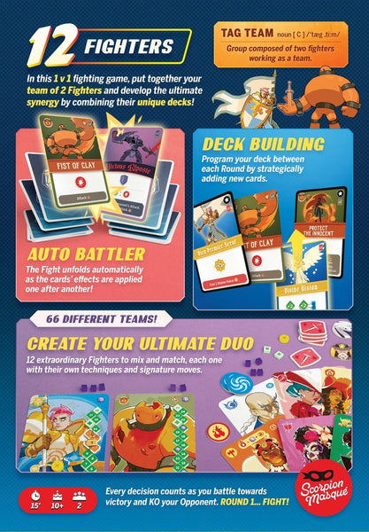 TAG TEAM arcade fighting games (Anglais/English) -september 26th 2025