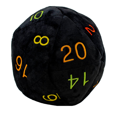 DICE PLUSH JUMBO 10" D20 RAINBOW / ARC EN CIEL