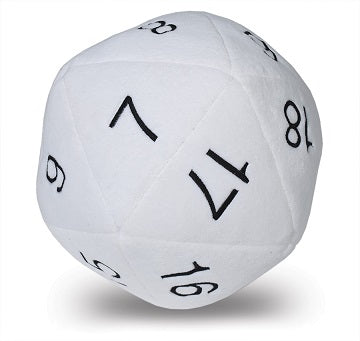 DICE PLUSH JUMBO 10" D20