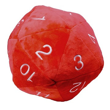 DICE PLUSH JUMBO 10" D20