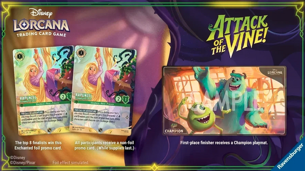 Inscription SET CHAMPIONSHIP lorcana ATTACK OF THE VINE