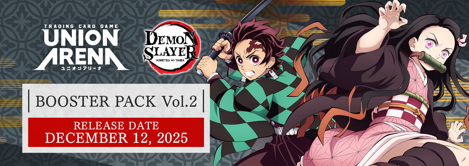 UNION ARENA; DEMON SLAYER KIMETSU NO YAIBA booster box volume 2 (December 2025)