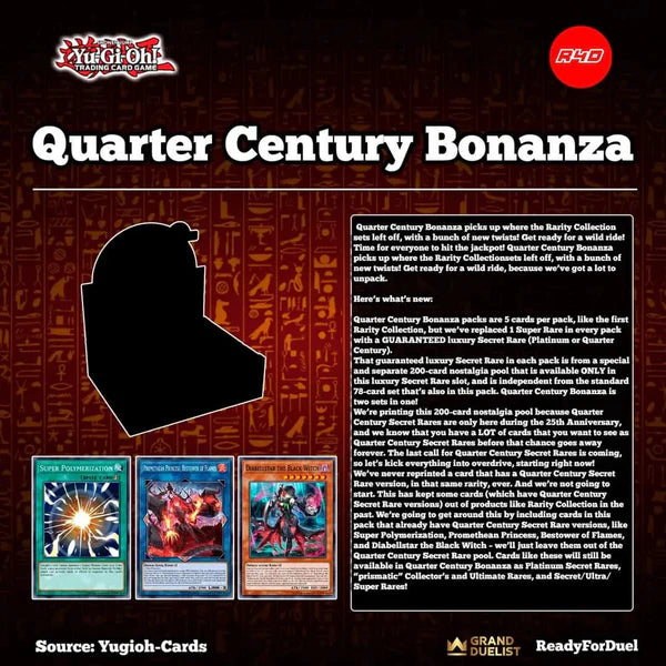 YGO QUARTER CENTURY BONANZA (November 6th 2024)